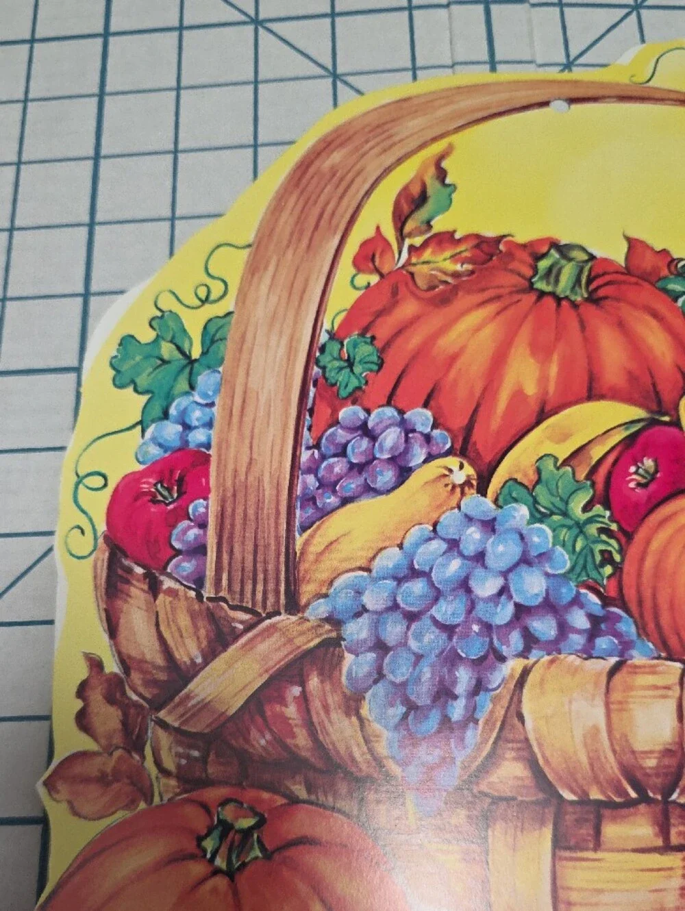 Autumn Harvest Basket Decorative Die-Cut - Double-sided 10.25